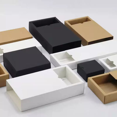 Matte  glossy Kraft Paper Slide Drawer Box For Mobile Phone Case