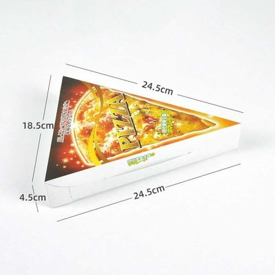 Triangle Shape Pizza Packaging Box Color Printing Kraft Corrugated