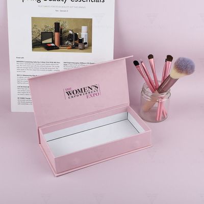 Biodegradable Cardboard Makeup Brush Set Box Custom Logo Magnetic