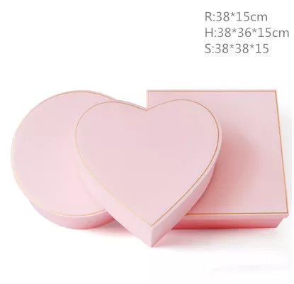 Big Heart Shape Custom Gift Packaging For Rose Flowers Florist