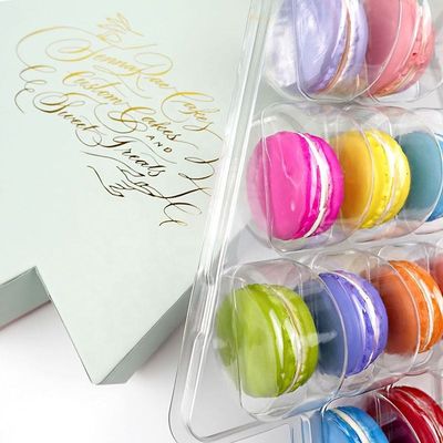 Custom Arrow Shaped Clothing Packing Boxes For 12 Macaron Cookie
