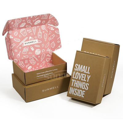 Biodegradable Kraft Mailers Boxes OEM Custom Private Label