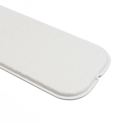 Biodegradable Paper White Molded Pulp Tray With Elastic Rope For Electric Toothbrush