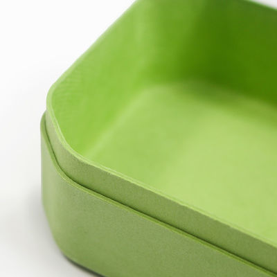Paper Biodegradable Green Molded Pulp Box With Lid Custom Design For Cosmetics